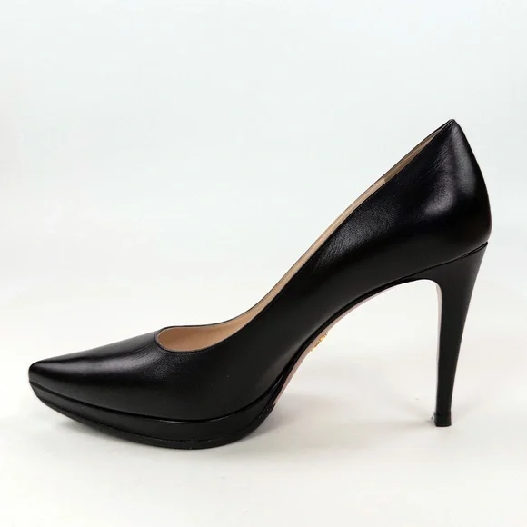 Prada Vitello Lux Platform Pumps Heels - Picture 5 of 9